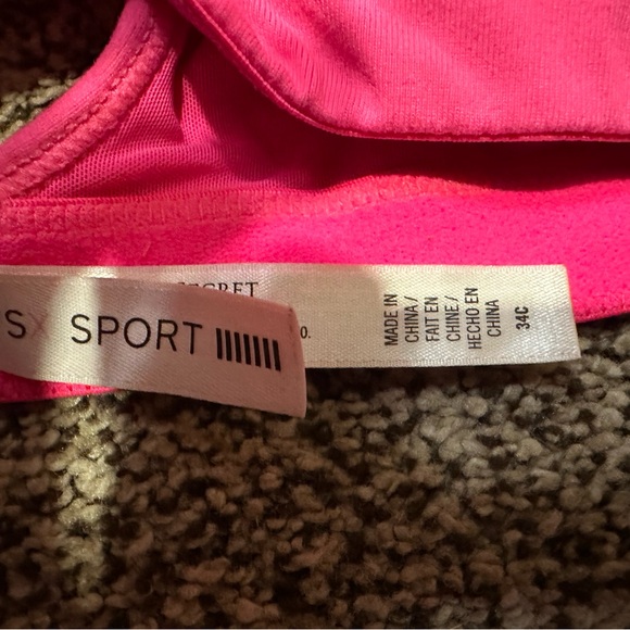 VSX Pink Sports Bra with Criss-Cross Straps - Picture 3 of 3